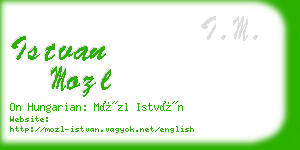istvan mozl business card